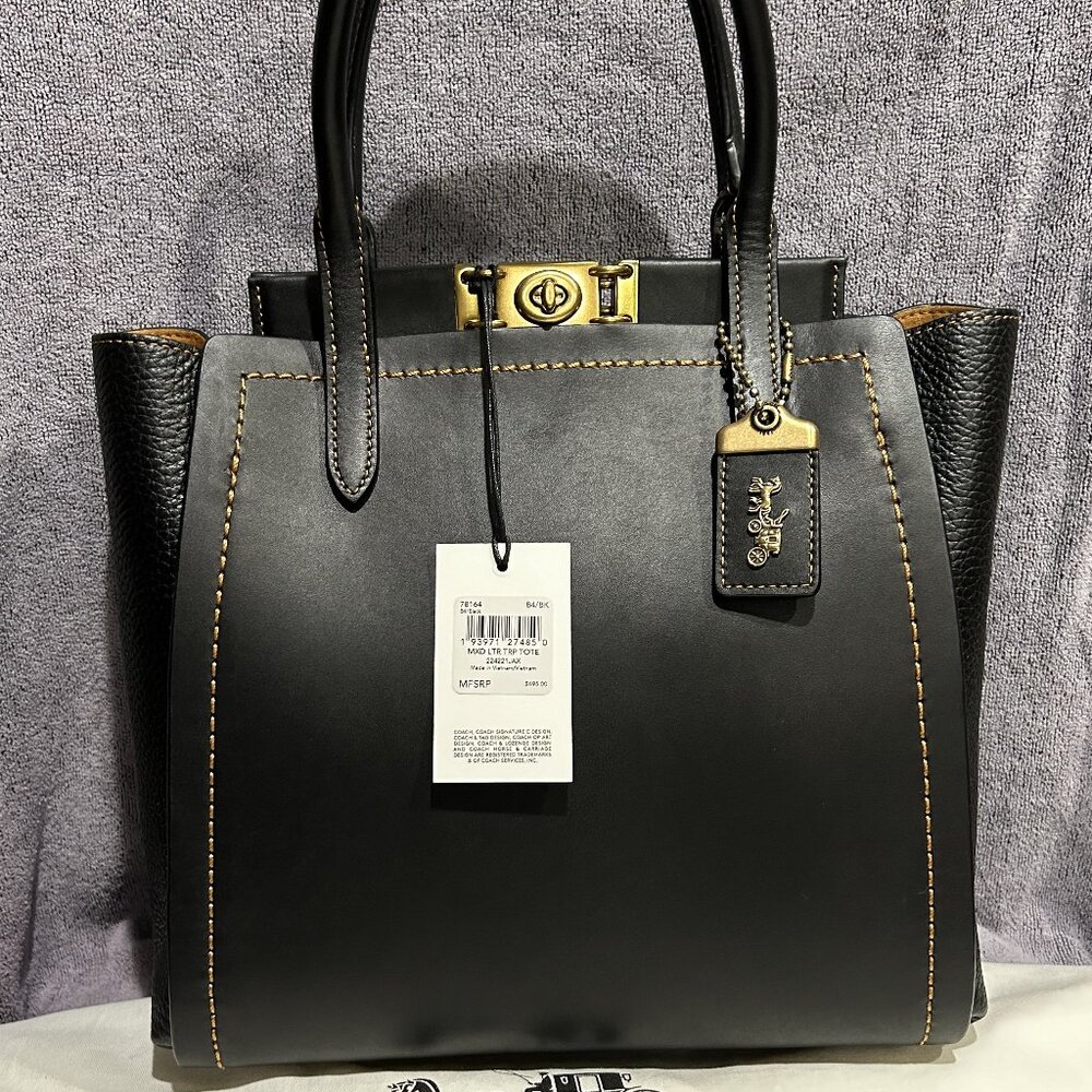 Coach Troupe Tote Black F1980-78164 NWT